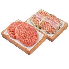 Carréburger boerenspek of Noordertrots runderhamburger